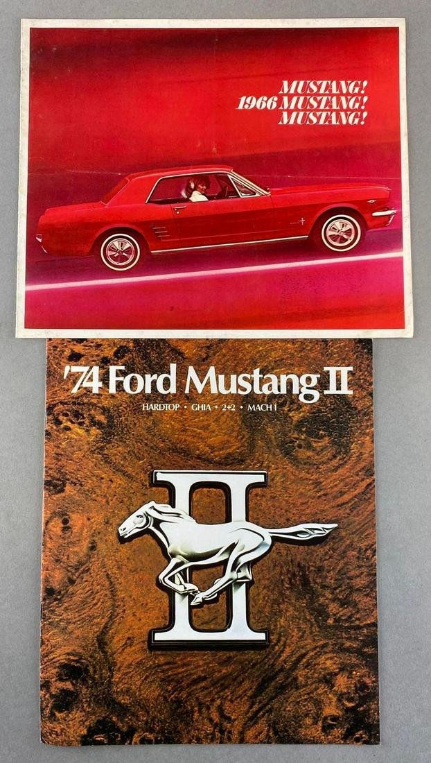 Group of 2 1966, 1974 Ford Mustang Brochures (1 of 3)