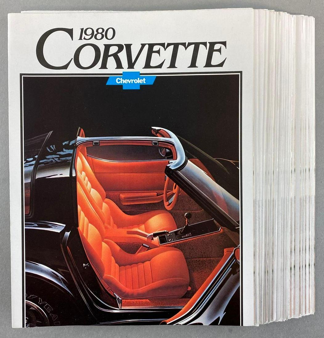Group of 20 Plus 1980 Corvette Automobile Brochures (1 of 3)