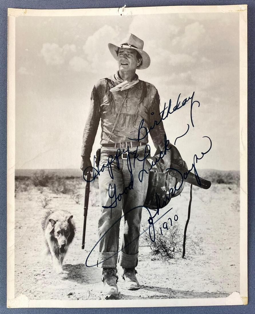 Signed John Wayne Photograph (1 of 3)