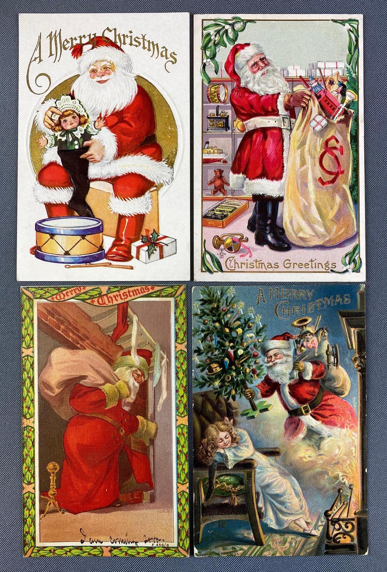Postcards - Christmas Santas (1 of 6)