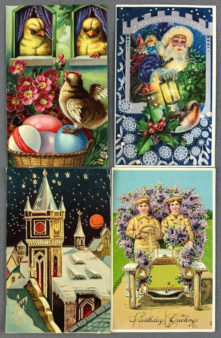 Postcards - Assorted embossed (1 of 6)