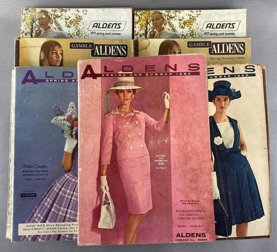 Group Of 7 1960s 70s Aldens Catalogs