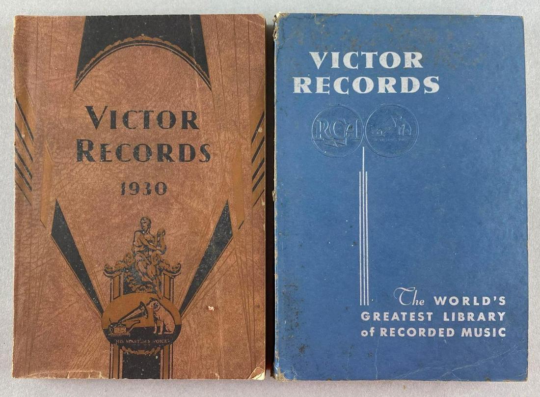 Group of 2 1930s Victor Records Catalogs (1 of 4)