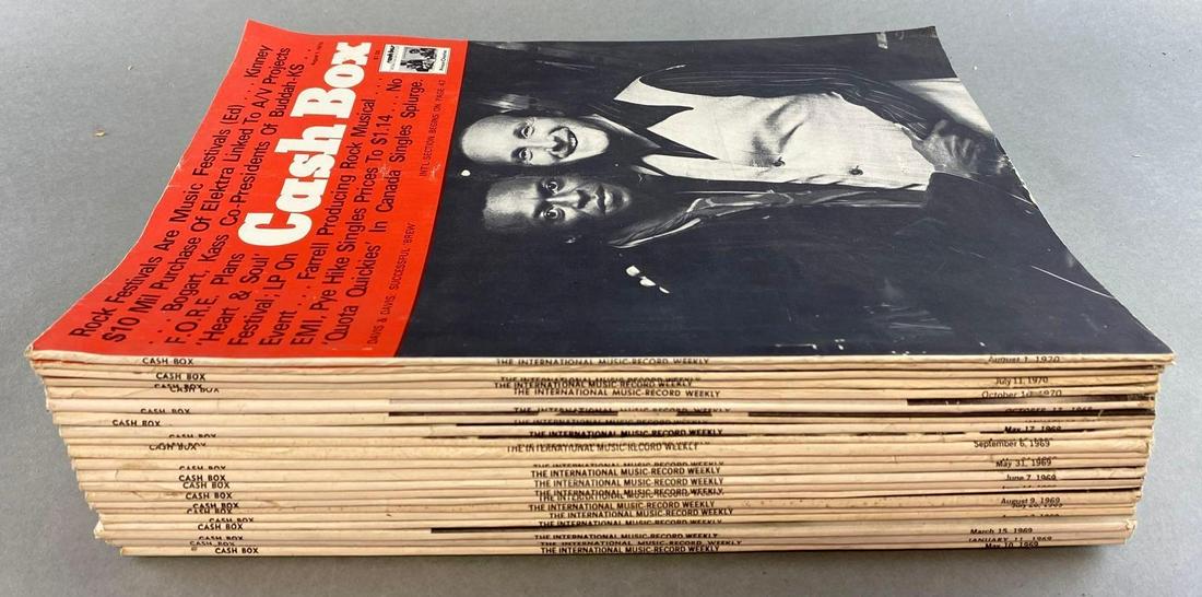 Group of 20 Plus 1960s Cash Box Music Magazines.: Great vintage music magazines!