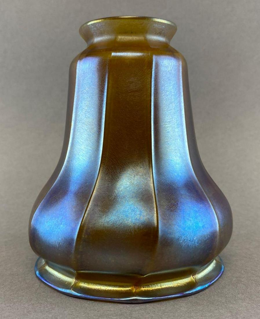 Antique Luster Art Iridescent Glass Lamp Shade (1 of 6)
