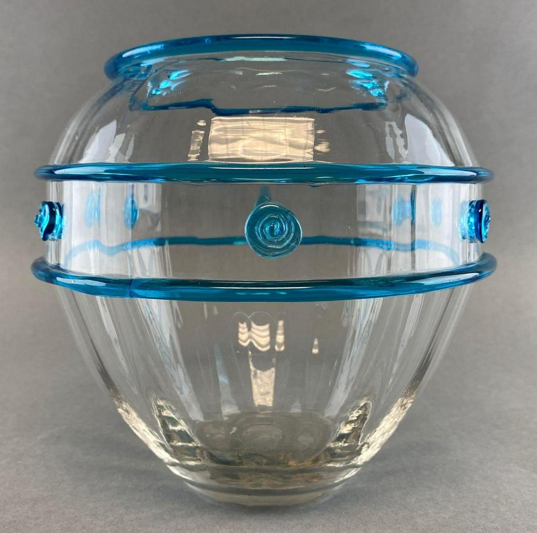 Antique Steuben Art Glass Vase with Applied Decor (1 of 4)