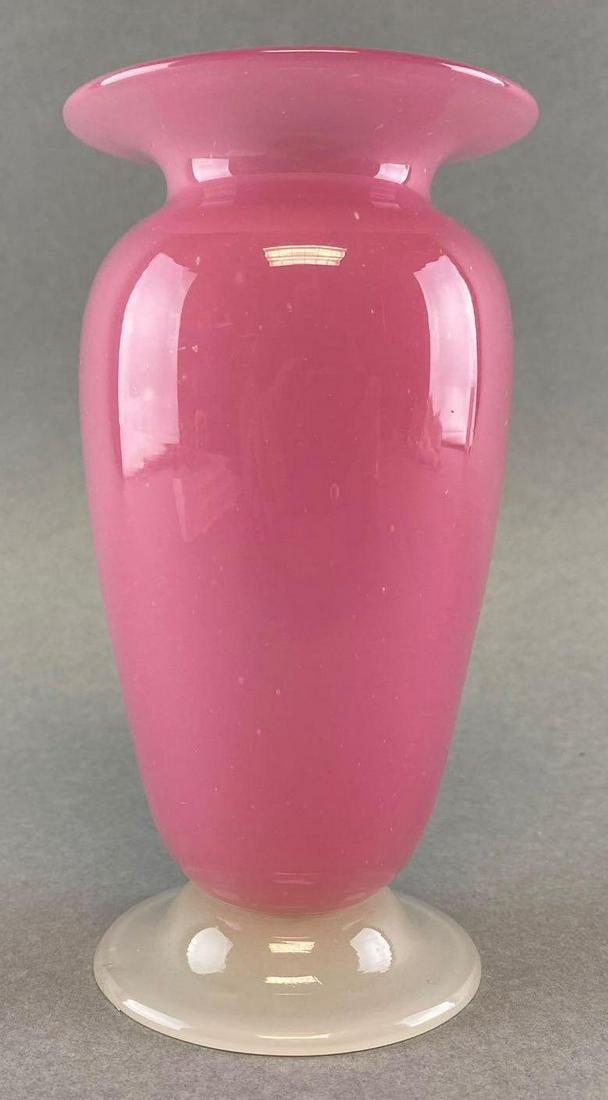 Stevens and Williams Pink Art Glass Vase (1 of 4)