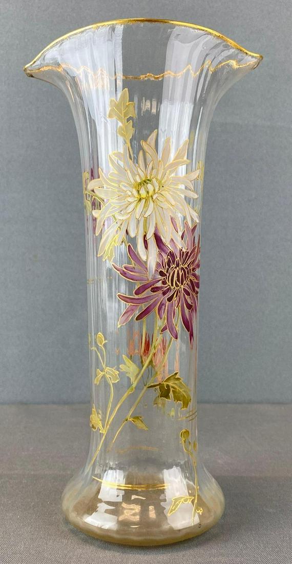 Antique Mount Washington Hand Painted Glass Vase (1 of 5)