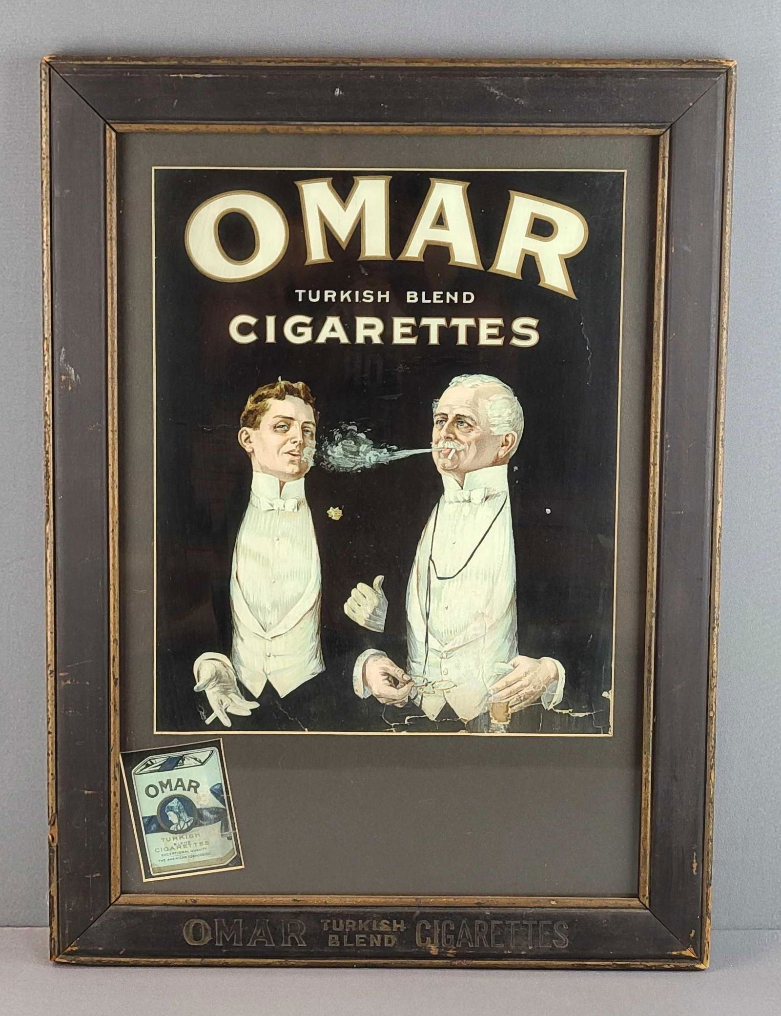 Omar Turkish Blend Cigarettes framed advertising (1 of 3)