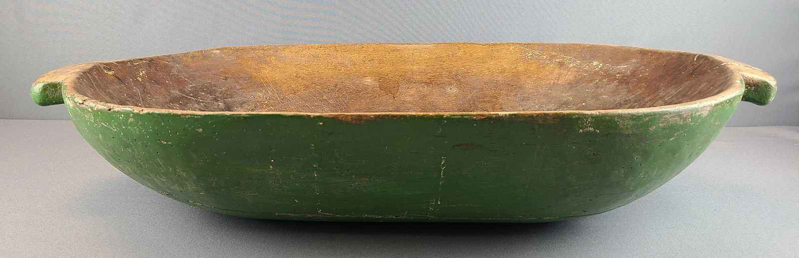 Large Primitive Wood Dough Bowl with Handles (1 of 7)