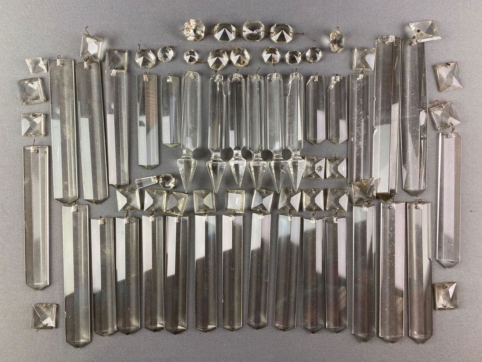 Group of Crystal Lamp Prisms (1 of 4)