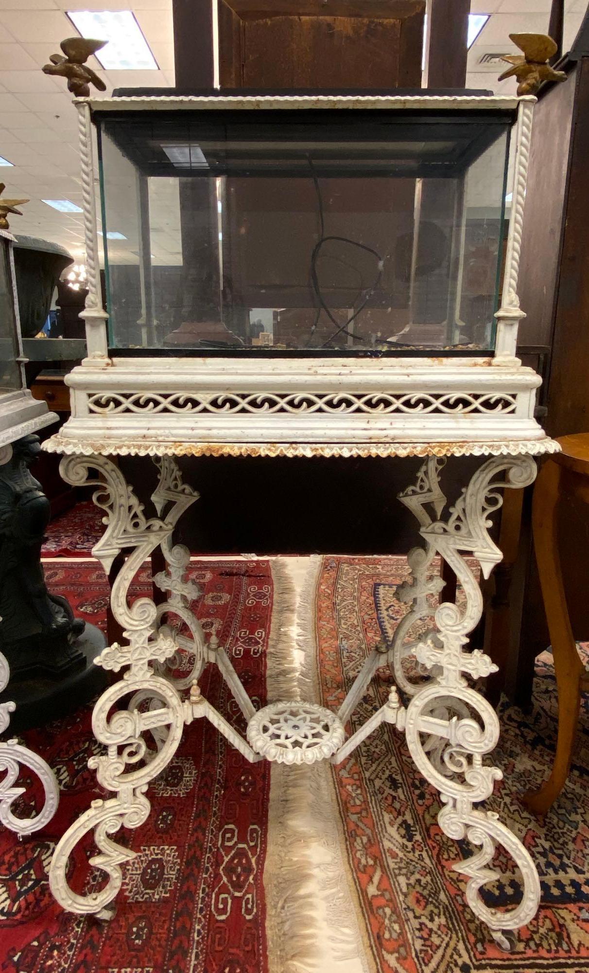 Antique Cast Iron Fish Tank Base (1 of 6)