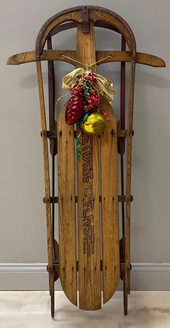 Fleetwing Flash Spring Top Wood Sled (1 of 7)
