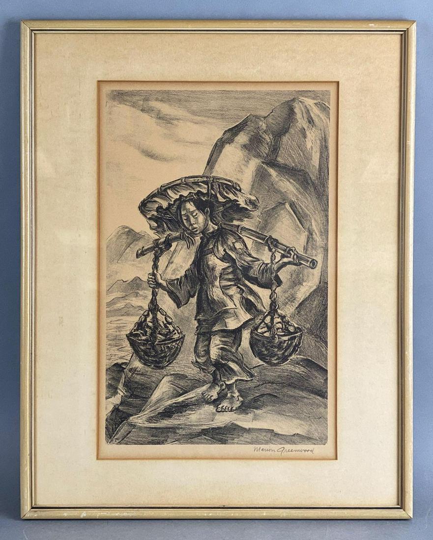 Marion Greenwood Lithograph Coolie Woman (1 of 4)