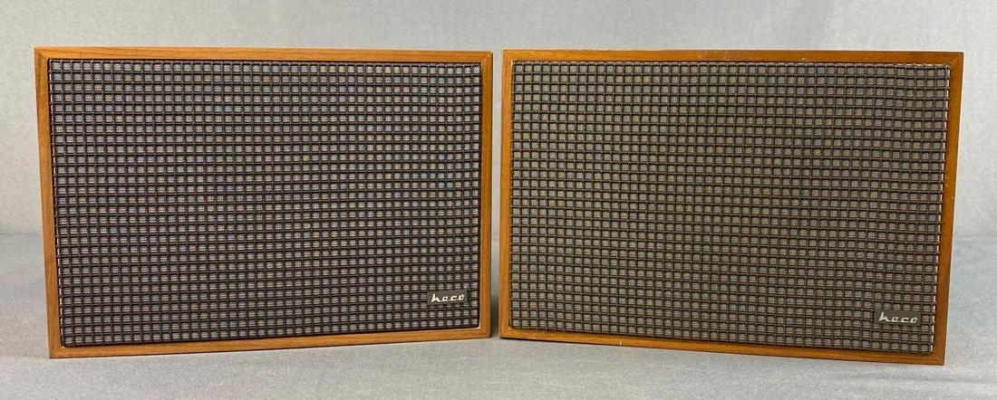 Group of 2 Heco Kompaktbox SK 10 Speakers: Untested. Original boxes. 7 x 10 1/2 x 4 1/2 inches.