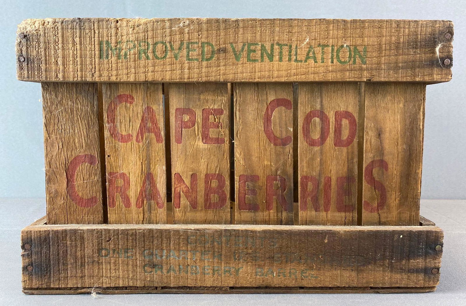 Cape Cod Cranberries Wood Crate (1 of 4)