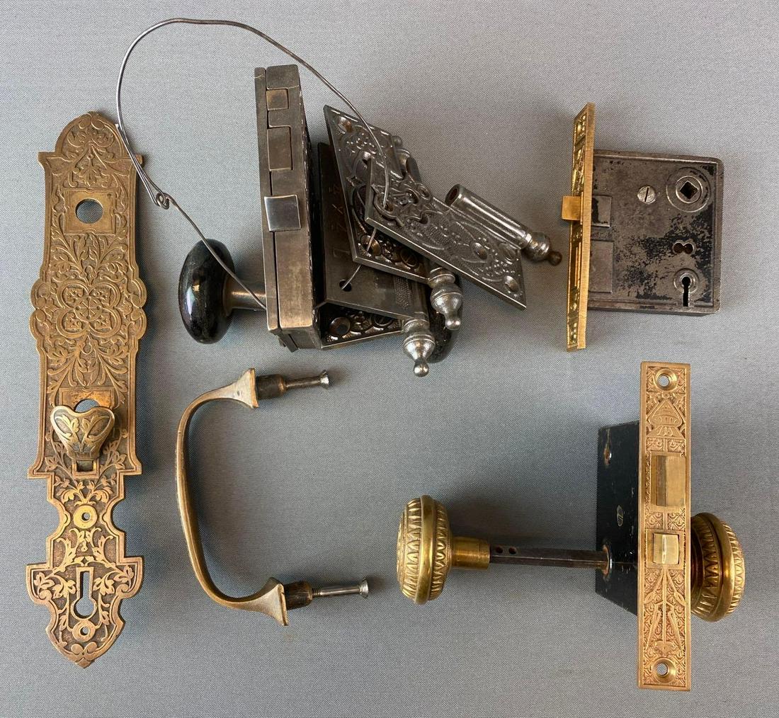 Group of Knobs & Lock Bodies: various sizes and designs