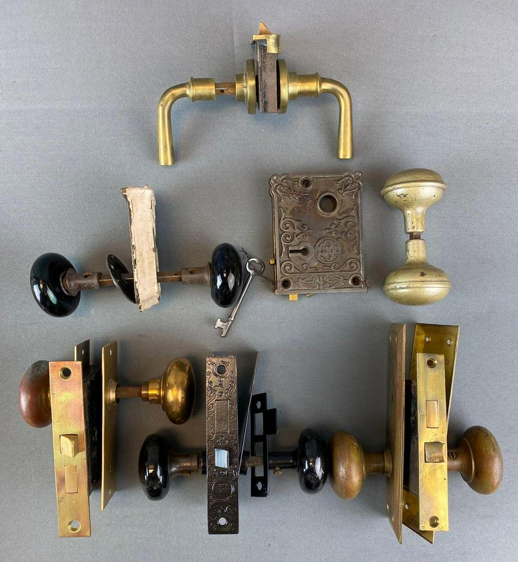Group of Knobs & Lock Bodies: various designs and sizes