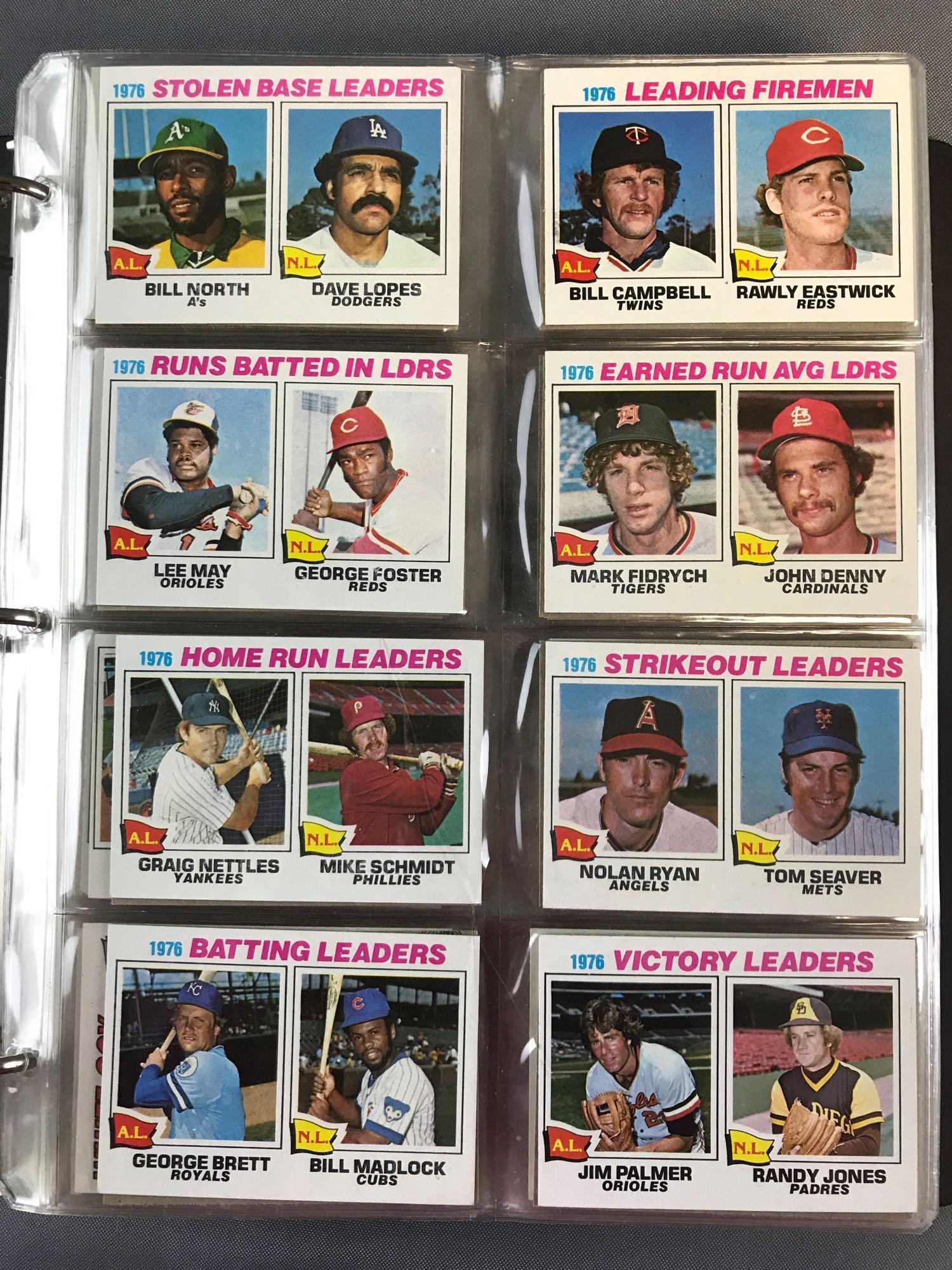 Binder of 1977 Topps Baseball Cards (1 of 5)