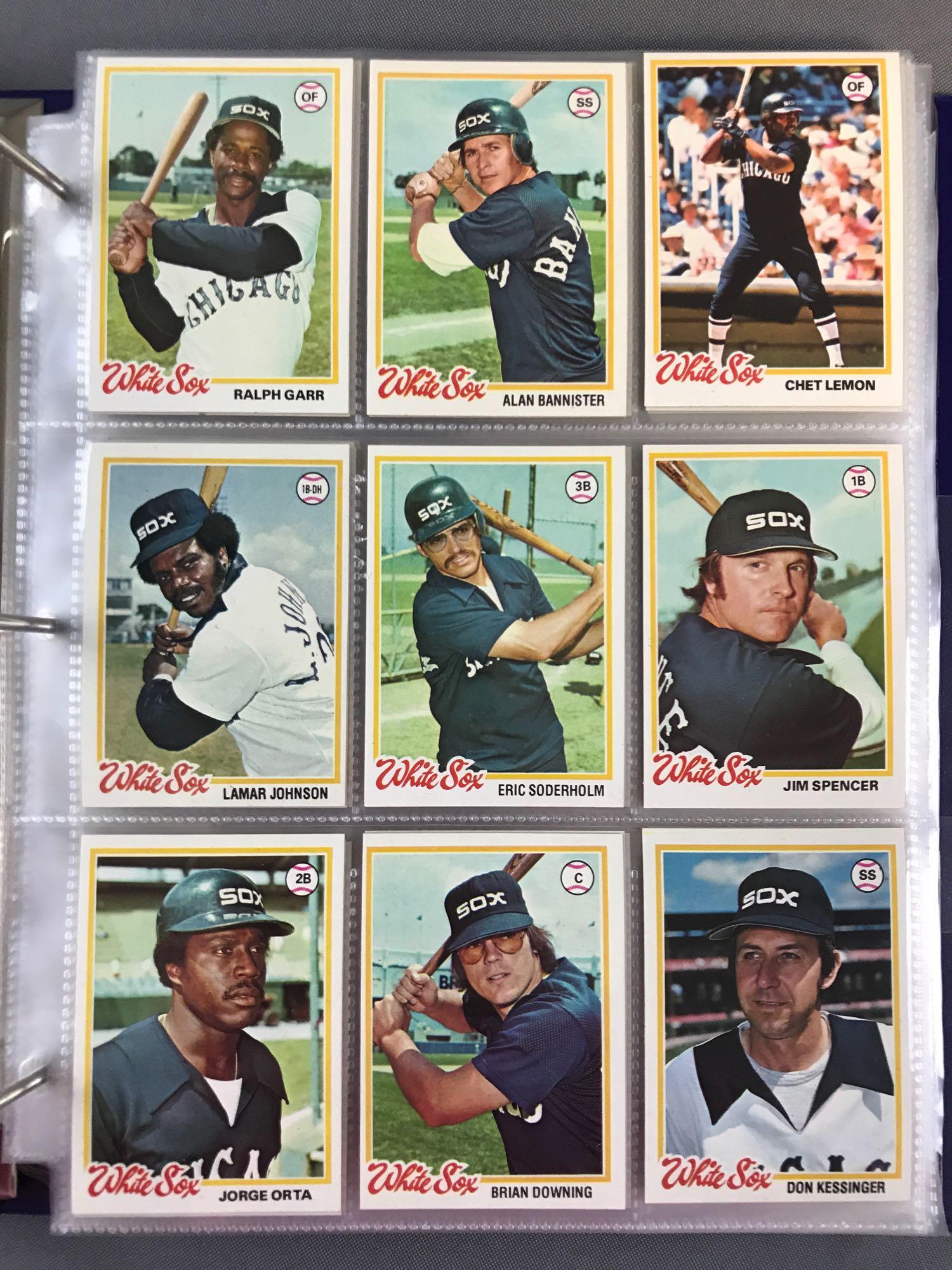 Binder of 1978 Topps Baseball Cards (1 of 5)