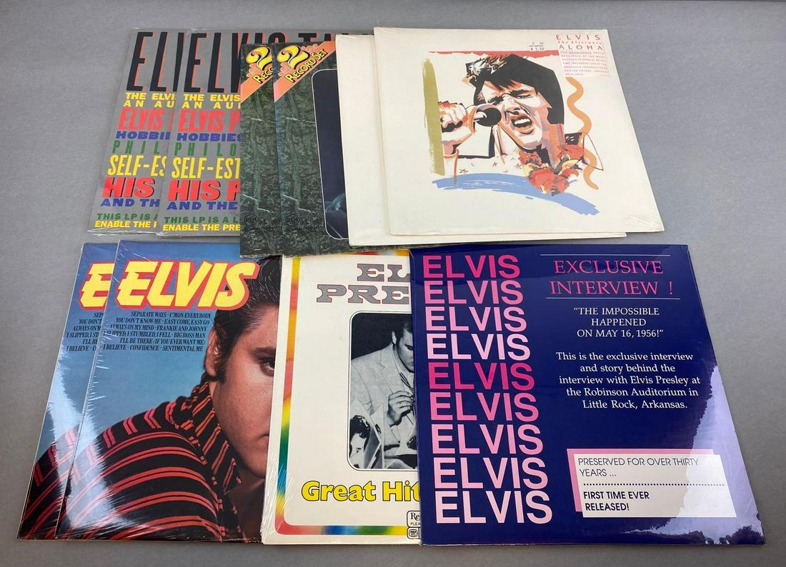 Group of 10 Elvis Presley LP Vinyl Record Albums (1 of 6)