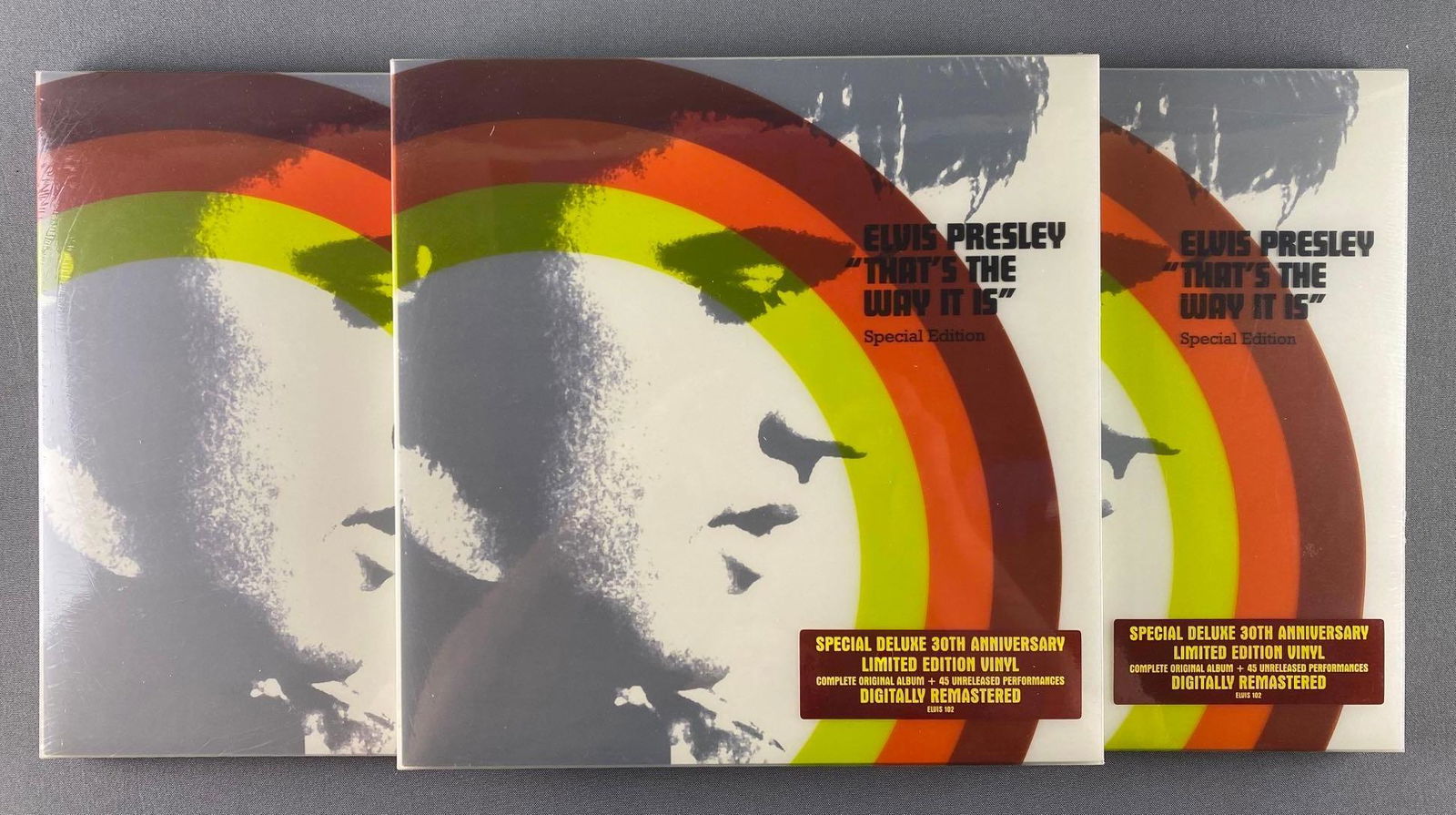 Group of 3 Sealed Elvis Thats The Way It Is Vinyl LP Record (1 of 2)