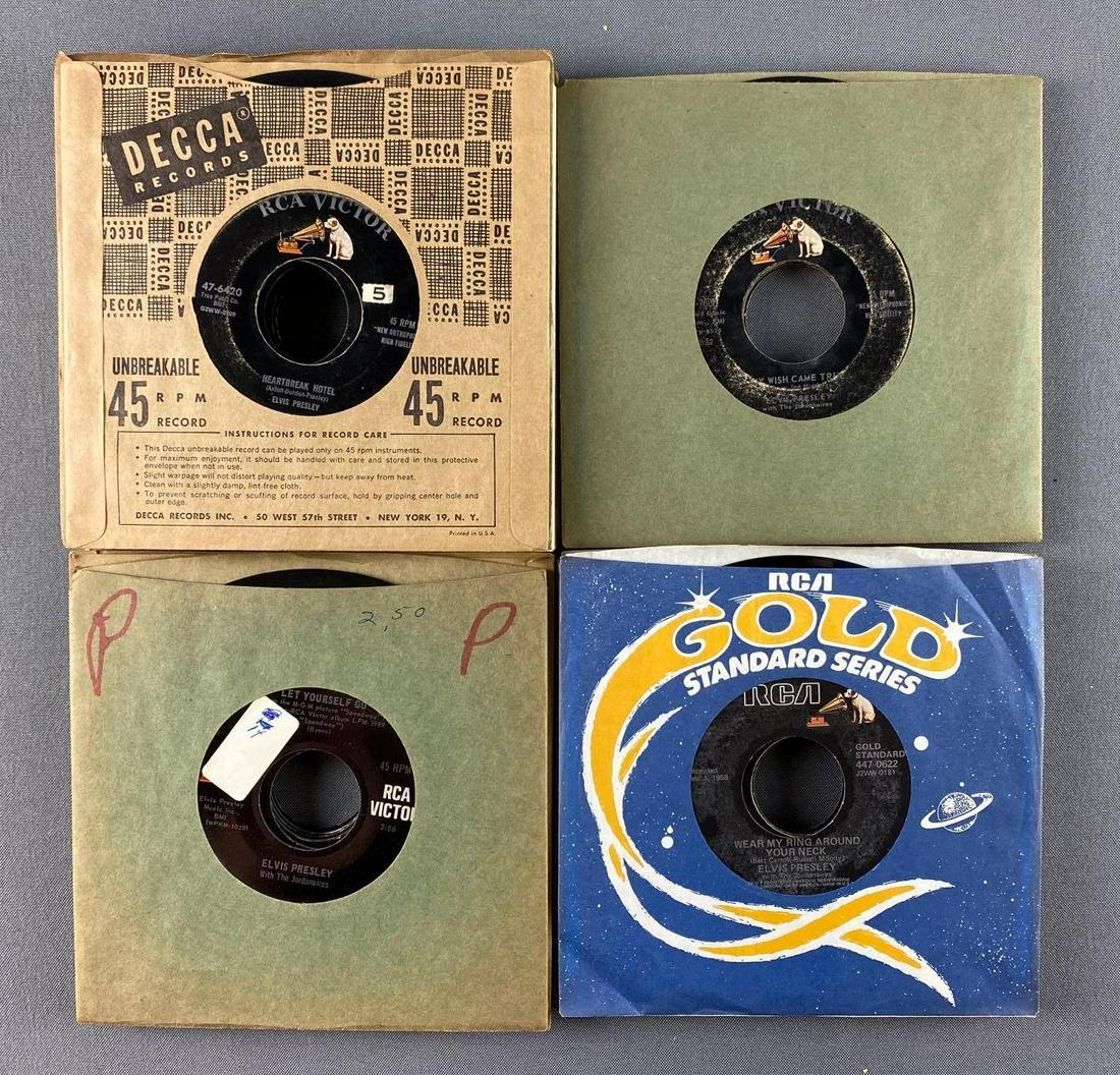 Group of 30 Plus Elvis Vinyl Vinyl 45 Records (1 of 4)