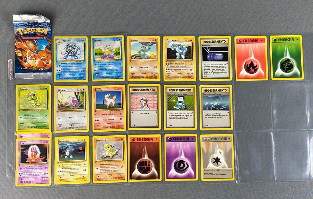 Group of 20 1999 1st Edition Italian Base Set Pokemon Cards (1 of 4)