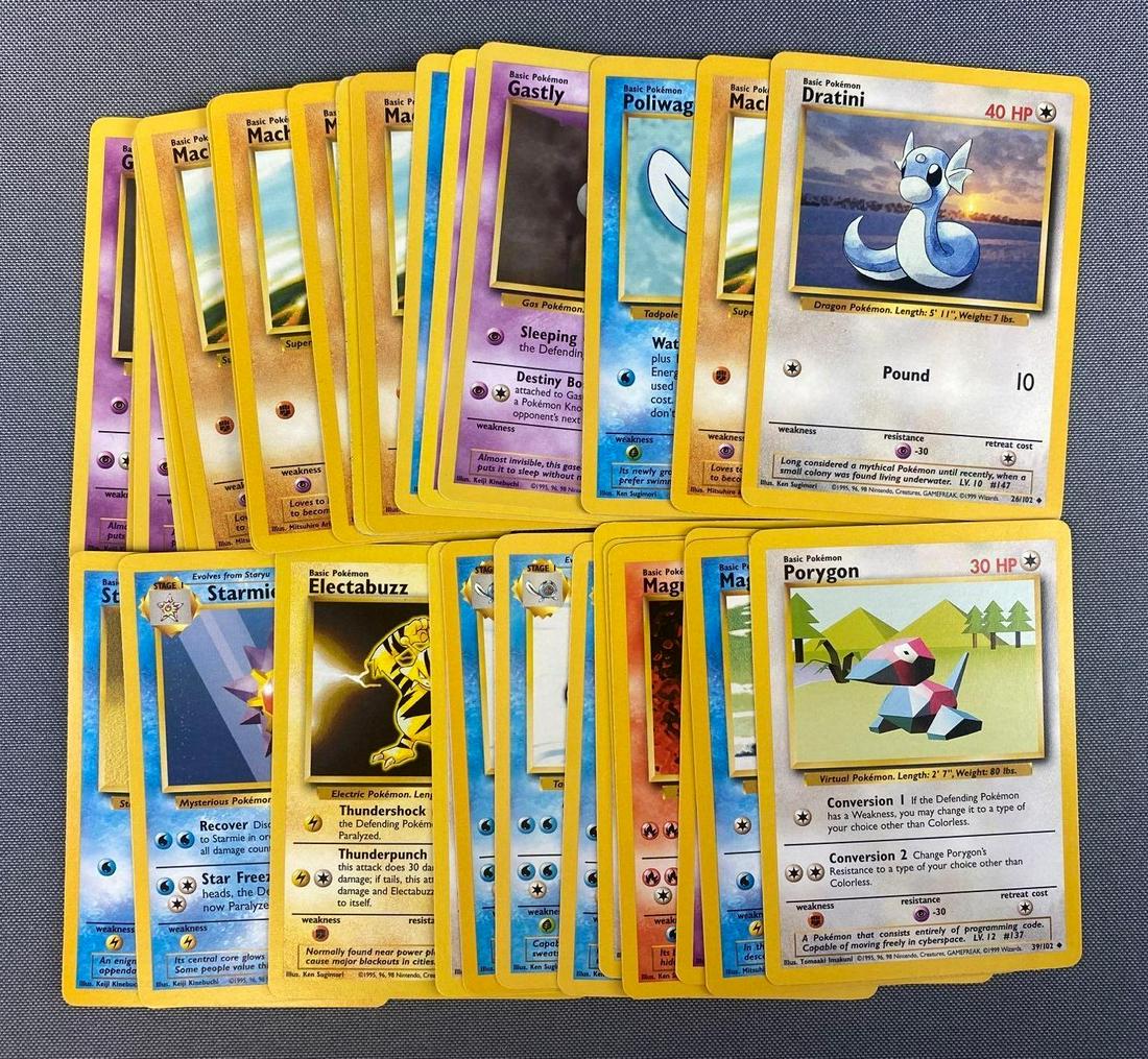Group of 30+ 1999 Pokemon Base Set Cards (1 of 4)