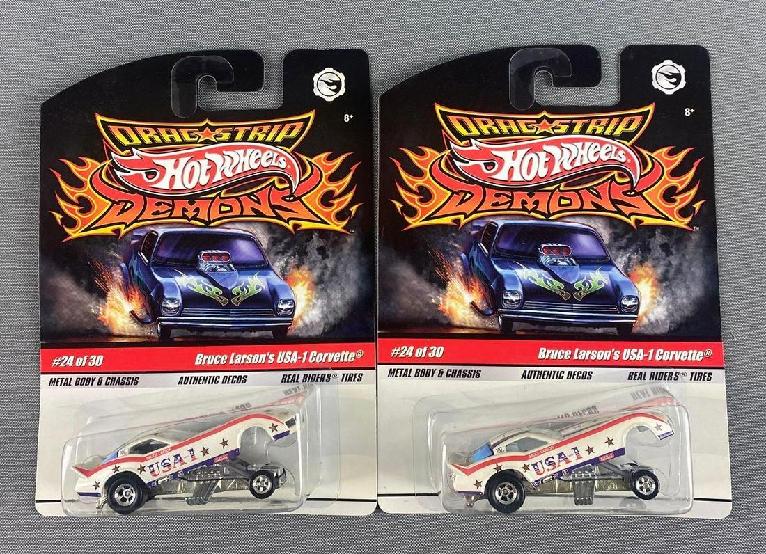 Group of 2 Hot-Wheels Drag Strip Demons Die-Cast Vehicles (1 of 3)