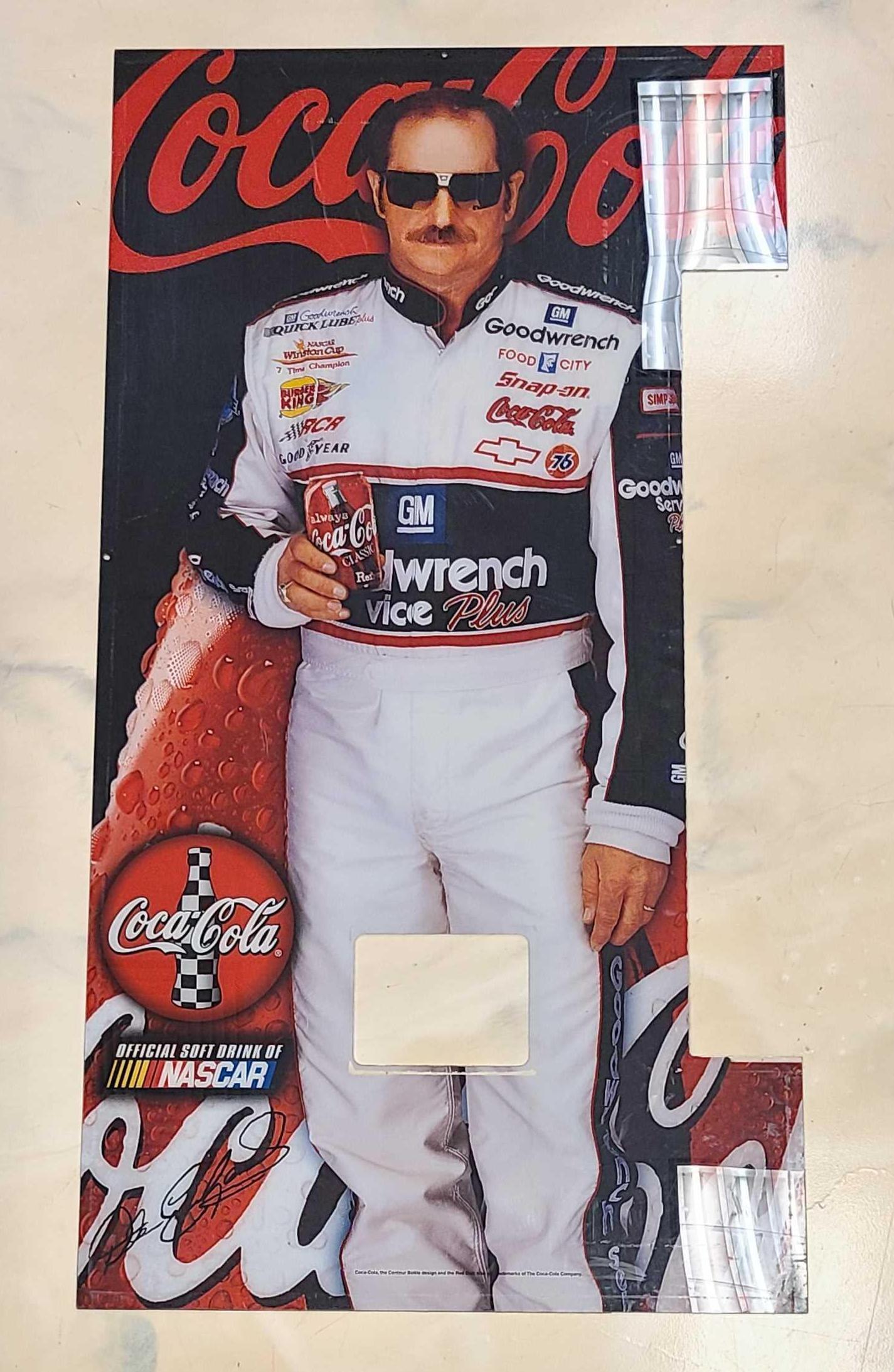 Dale Earnhardt Coca-Cola Vending Machine Insert (1 of 4)