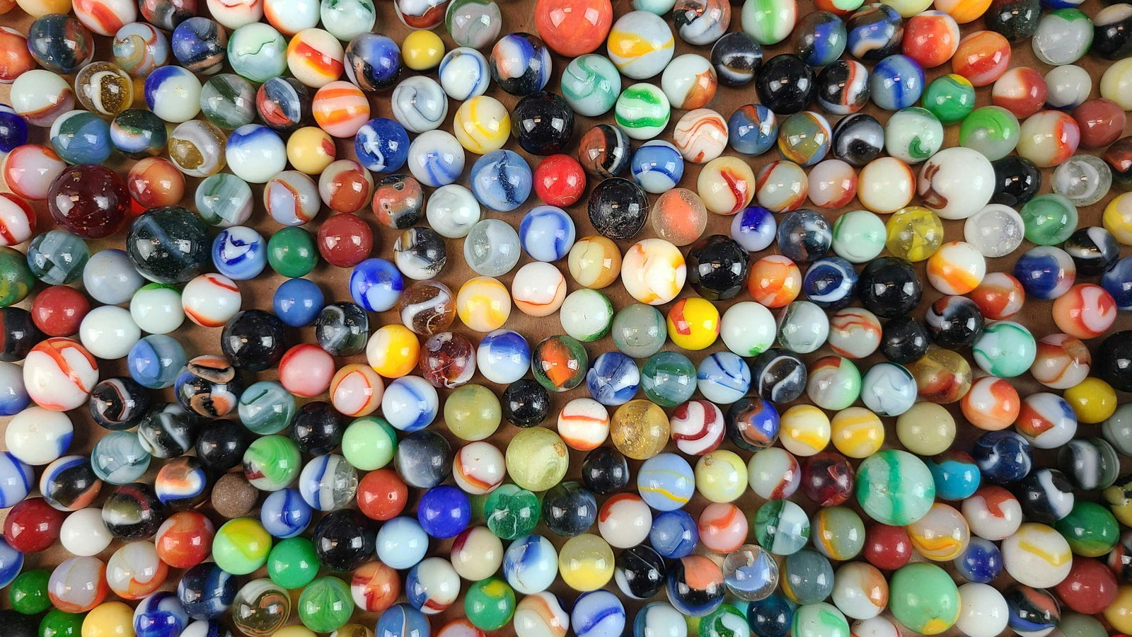 Group of Marbles: Various brands, styles, and sizes