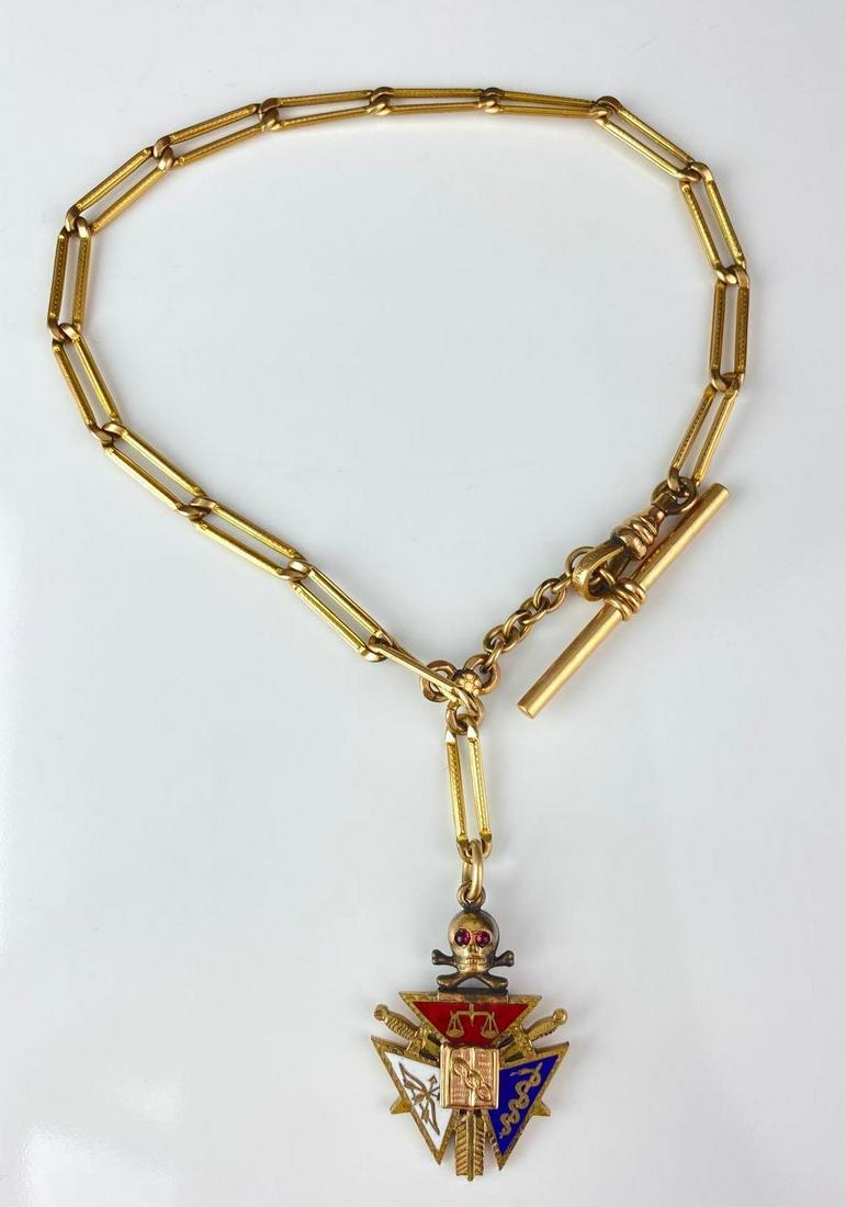 Odd Fellows Pocket Watch Chain (1 of 3)