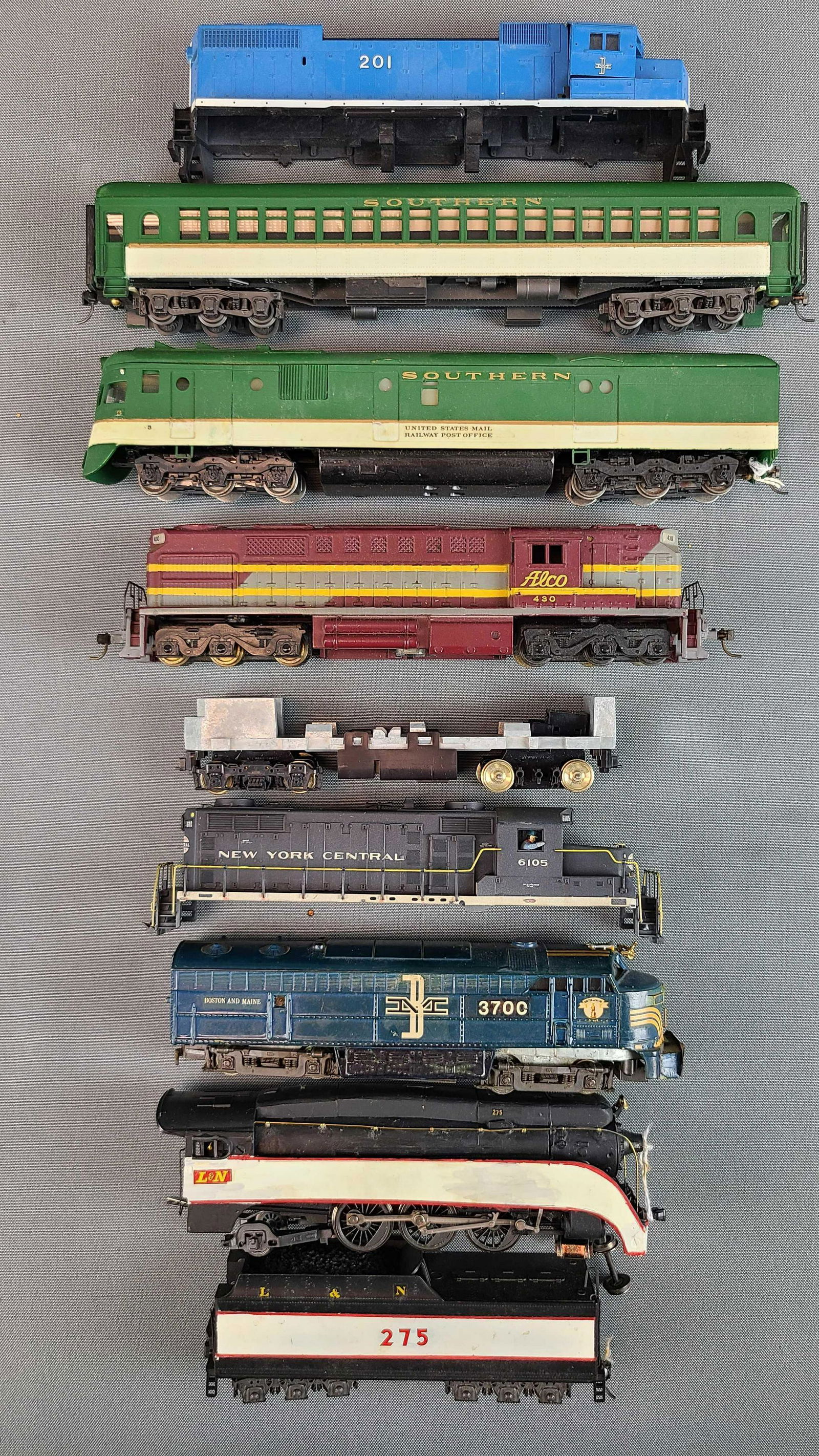 Group of HO Scale Locomotives, parts (1 of 3)