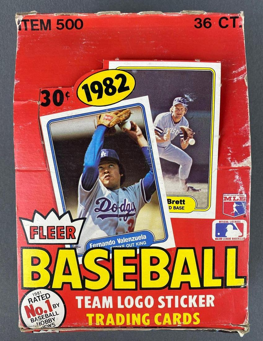 1982 Fleer Baseball Wax Box (1 of 8)