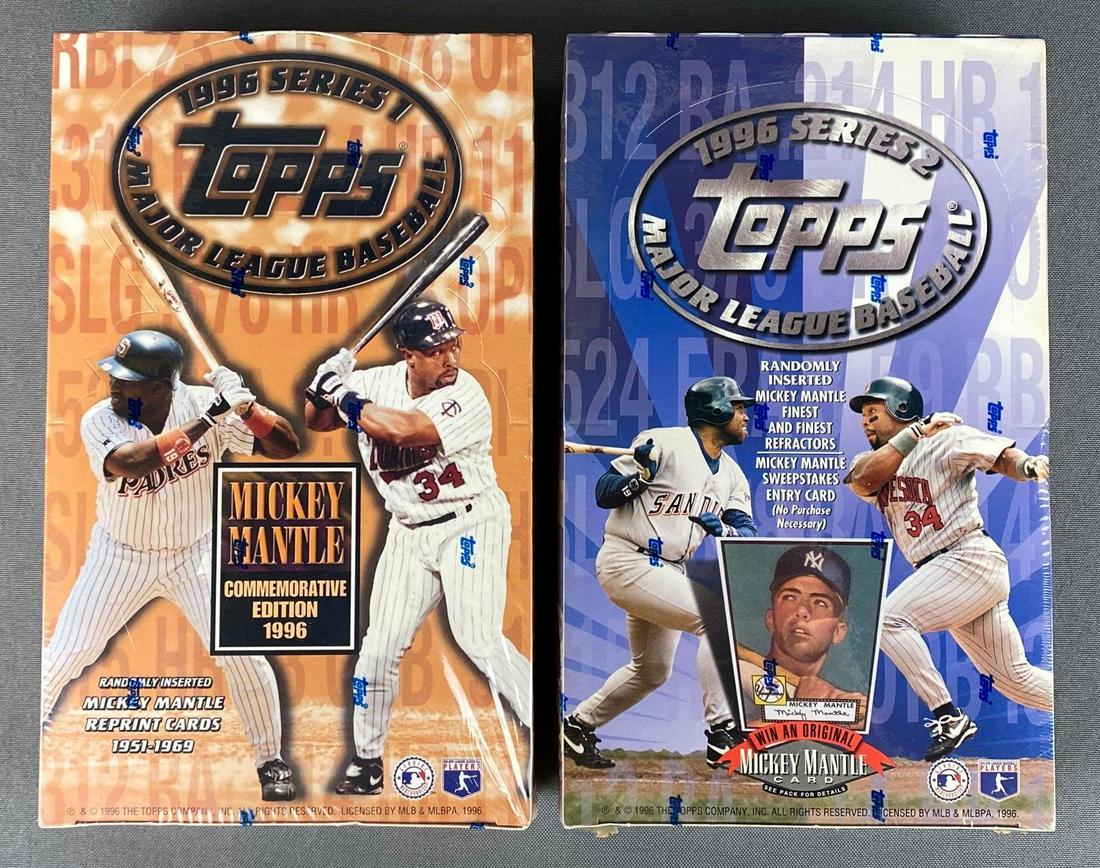 Group of 2 1996 Topps Baseball Card Boxes (1 of 8)