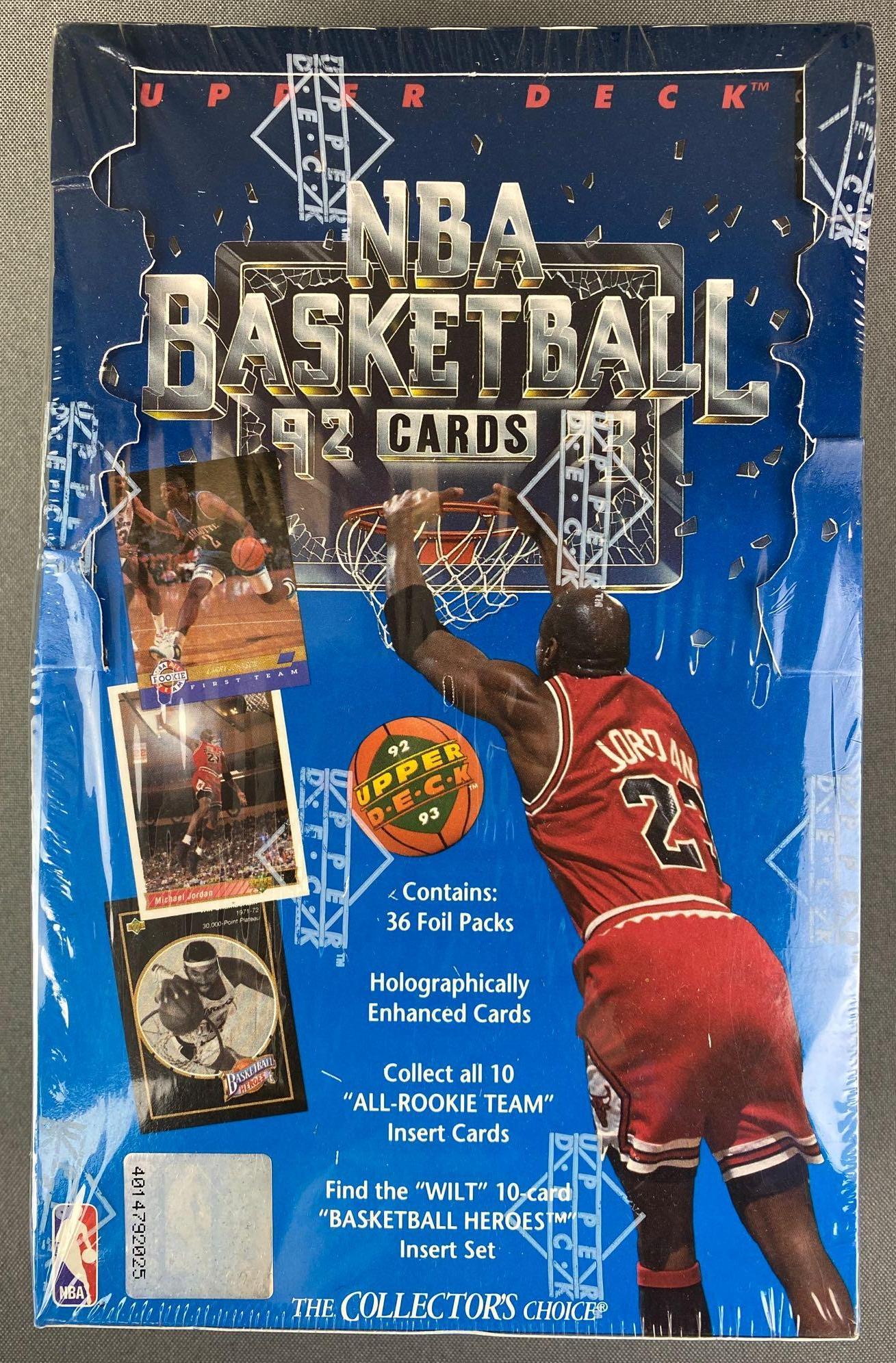 1992-93 Upper Deck NBA Basketball Factory Sealed Box (1 of 4)