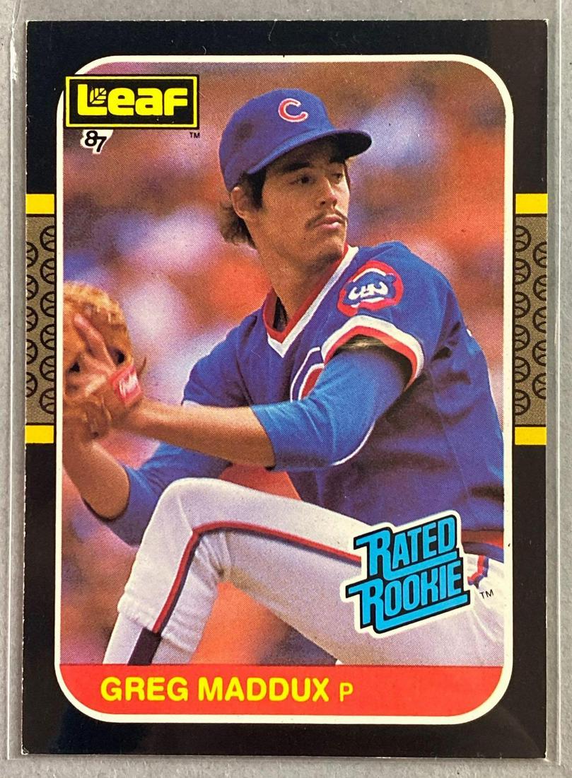 1987 Leaf Greg Maddux Rated Rookie #36: Great centering. Very tough card.