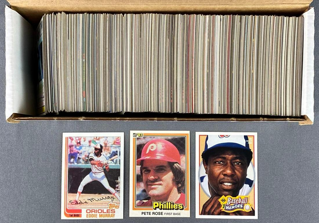 500+ Assorted 1979-92 HOF and Star Baseball Cards (1 of 2)