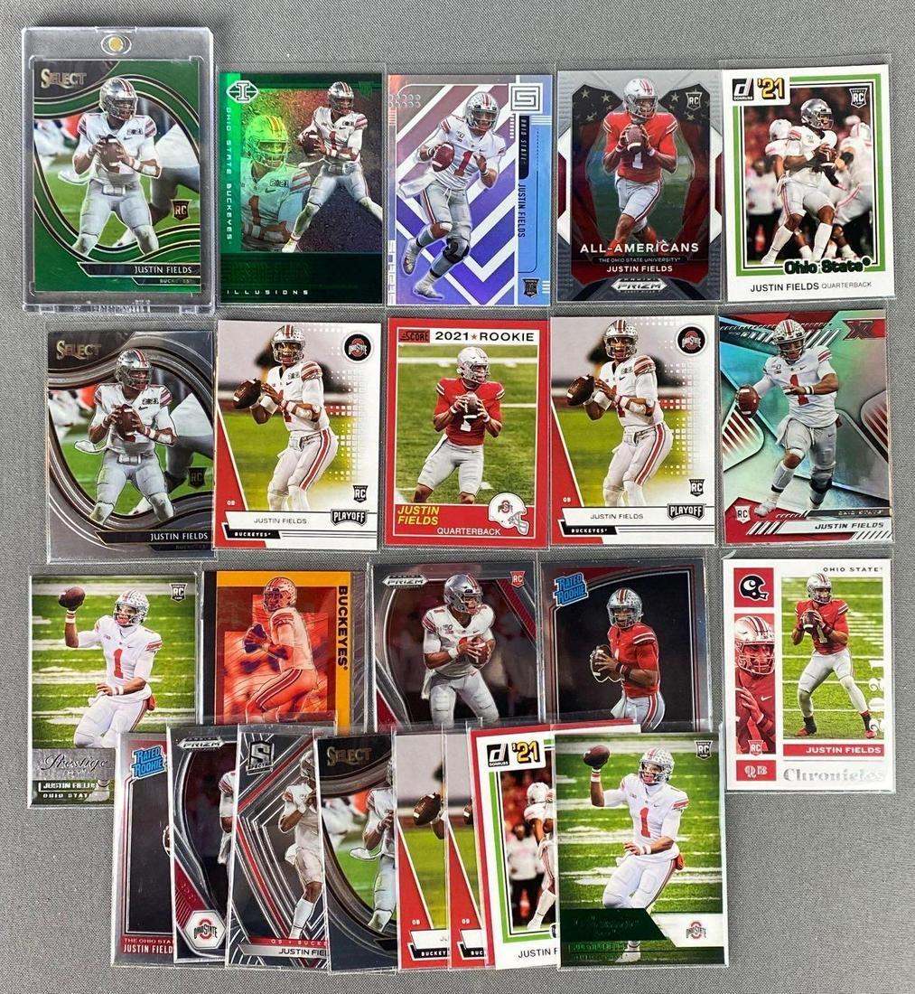Group of 24 2021 Panini Justin Fields Rookie Cards (1 of 3)