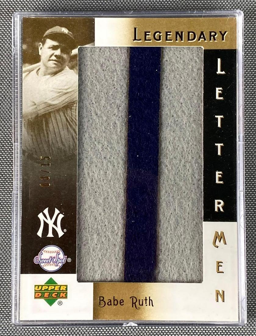 2007 Sweet Spot Babe Ruth Legendary Letterman Card (1 of 3)