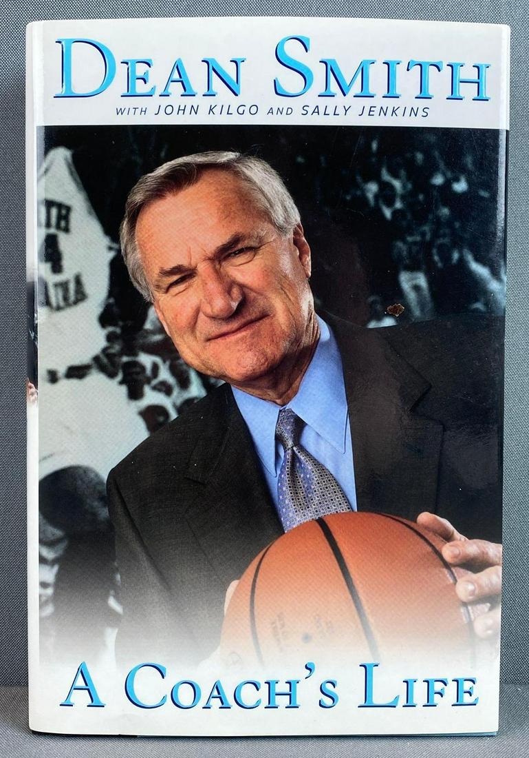 Dean Smith Signed A Coachs Life Hardcover Book (1 of 5)