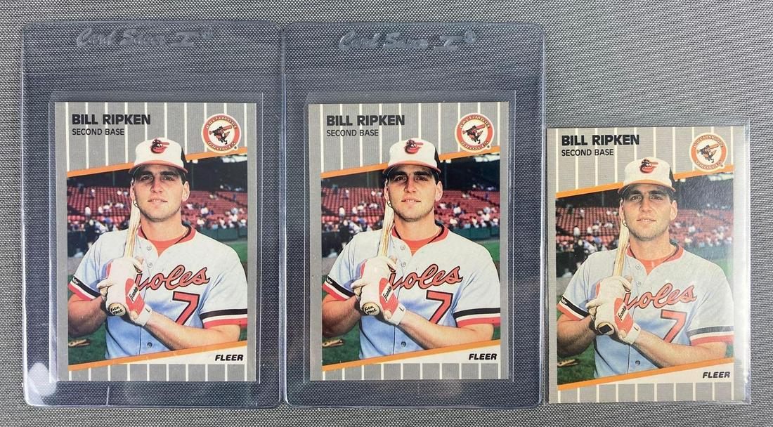 3 1989 Fleer Billy Ripken #616 Cards 2 F* Face (1 of 2)