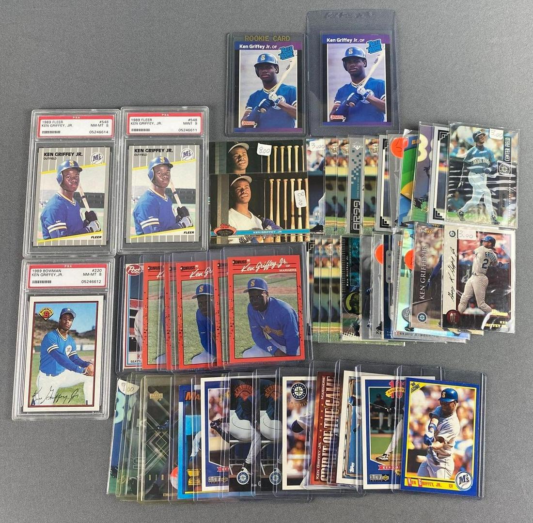 40+ Ken Griffey Jr. Cards with 3 PSA Rookies (1 of 5)