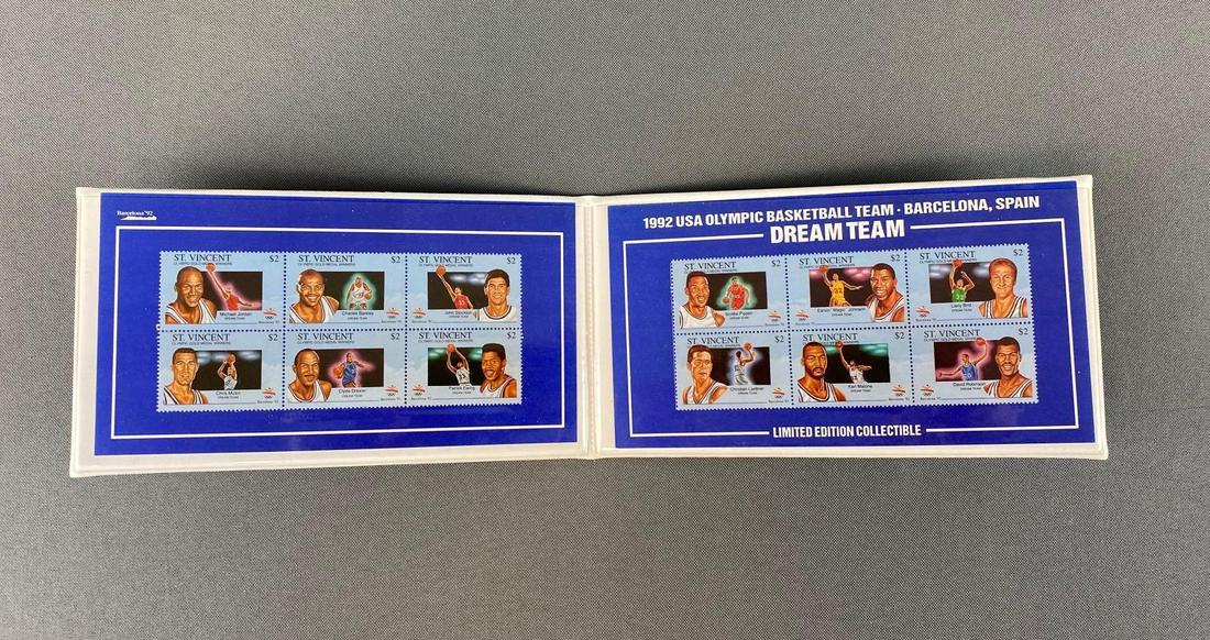 1992 USA Olympic Basketball Dream Team Stamp Set (1 of 3)