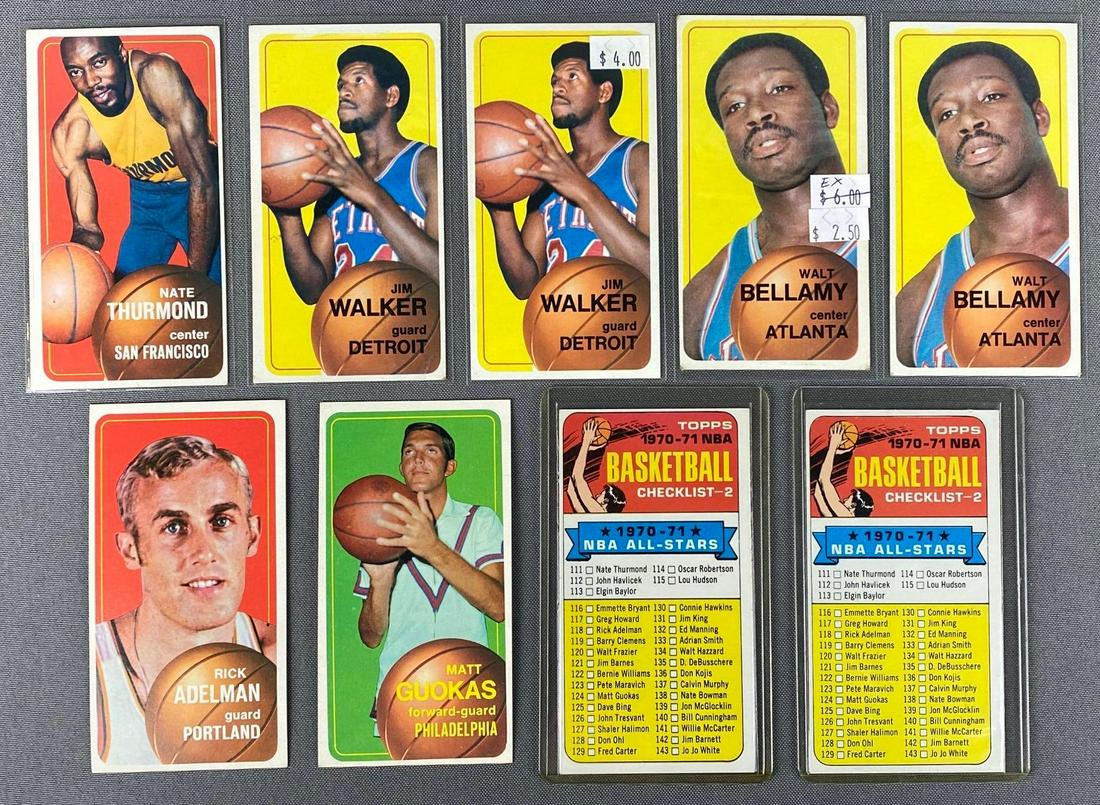 Group of 83 1971 Topps Basketball Cards: Many HOFs, cards include Dave Bing, Connie Hawkins, Walt Frazier, Oscar Robertson, and more.