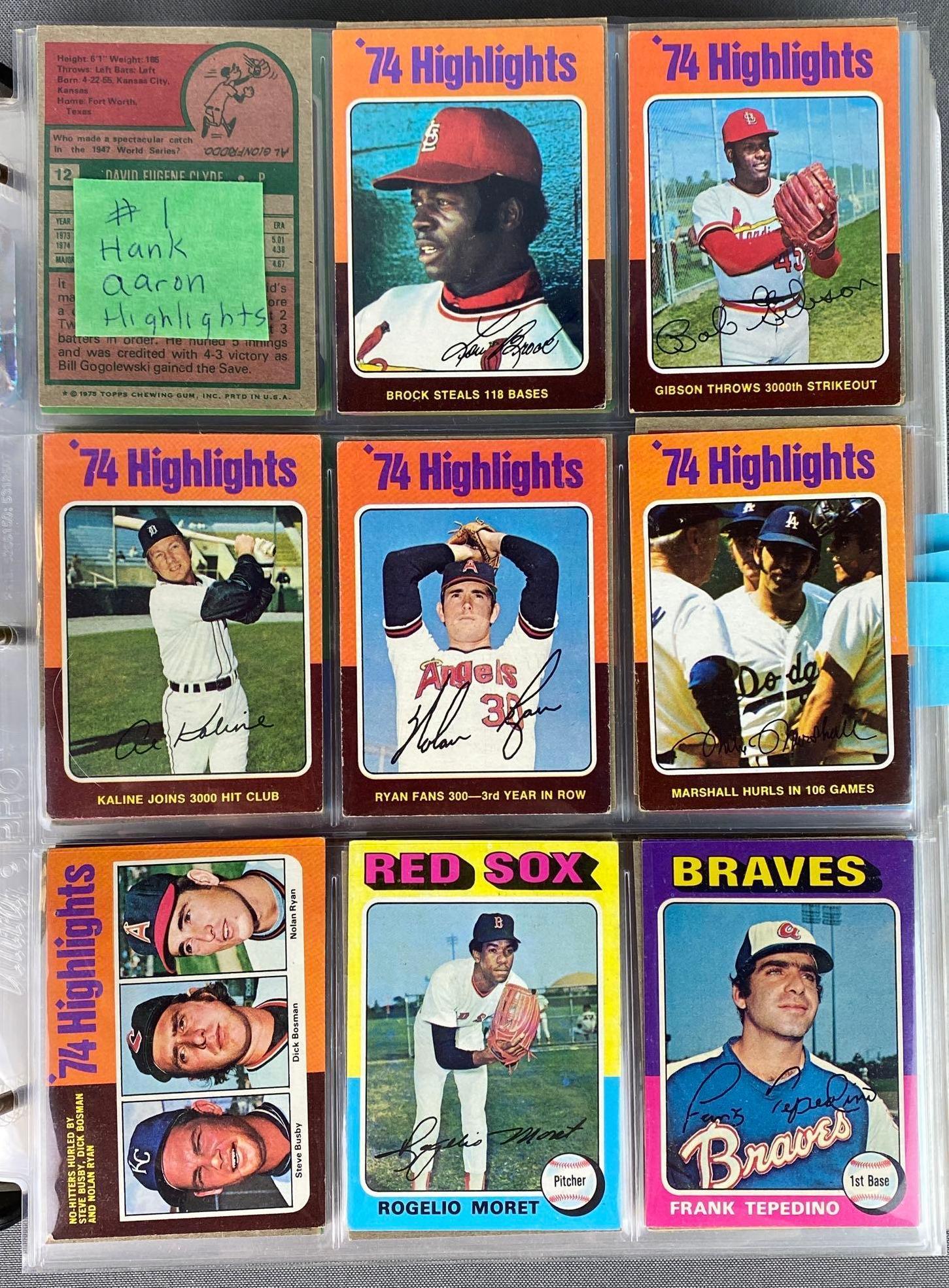 1975 Topps Baseball Card Complete Set (1 of 16)