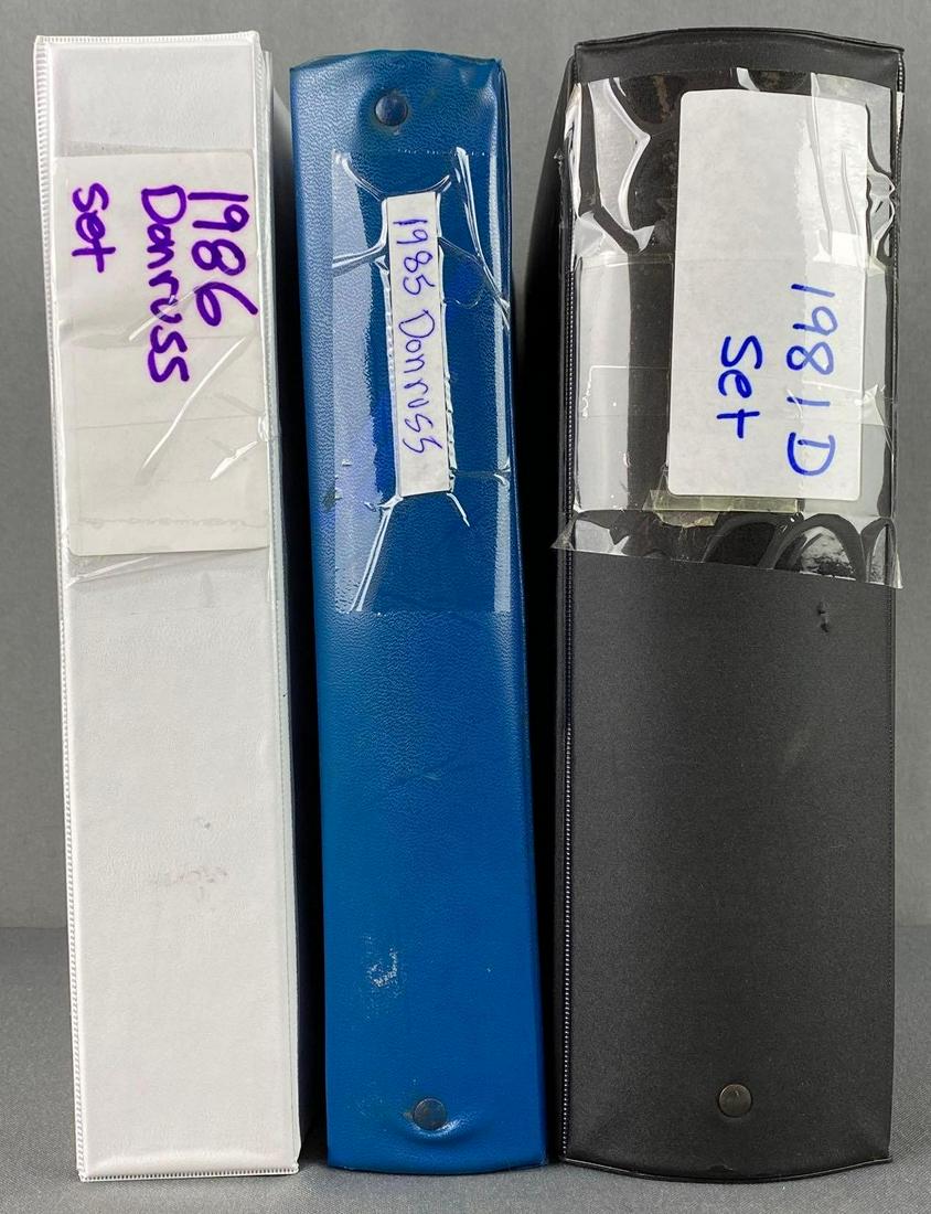 Group of 3 Donruss Baseball Card Sets in Binders (1 of 9)