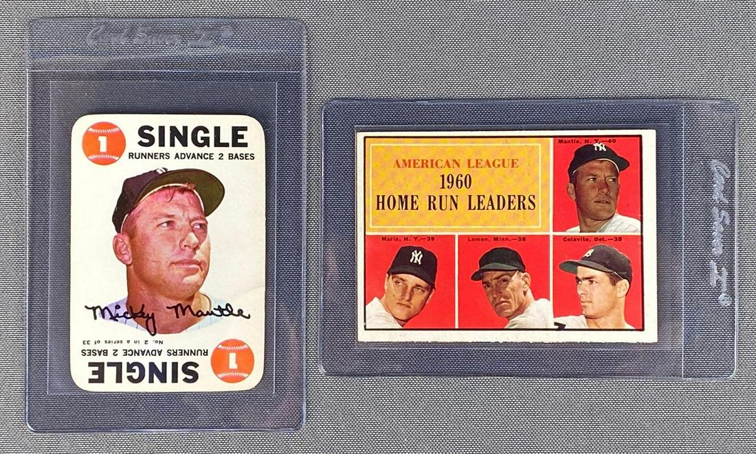 Group of 2 Mickey Mantle Baseball Cards (1 of 5)