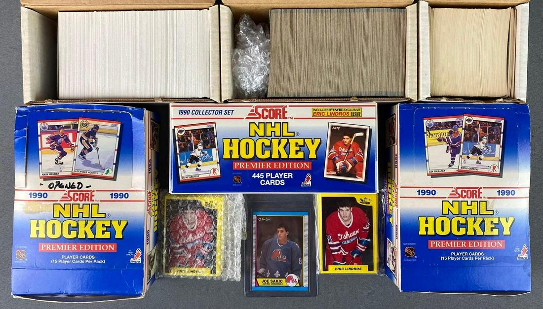 Group of 4 Hockey Card Sets and 2 Hockey Boxes (1 of 7)